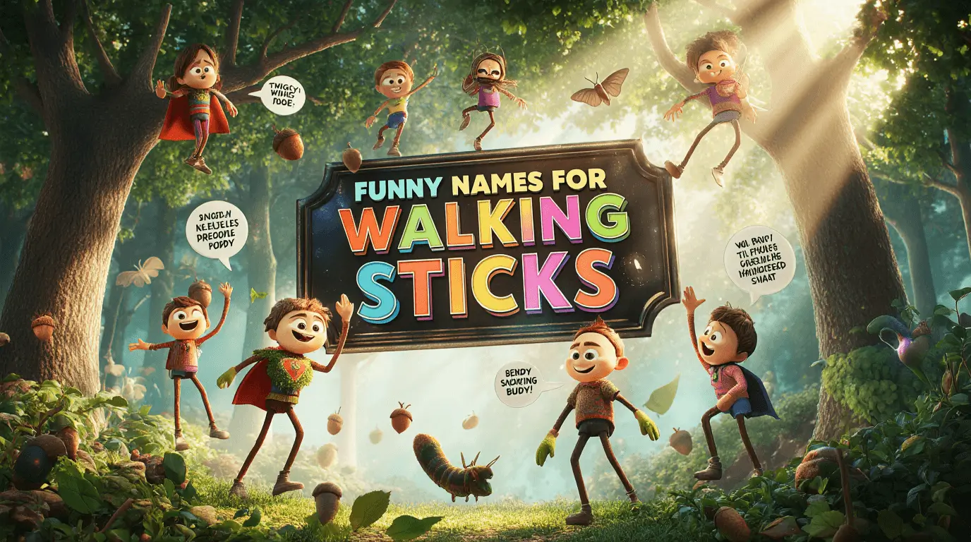 funny names for walking sticks