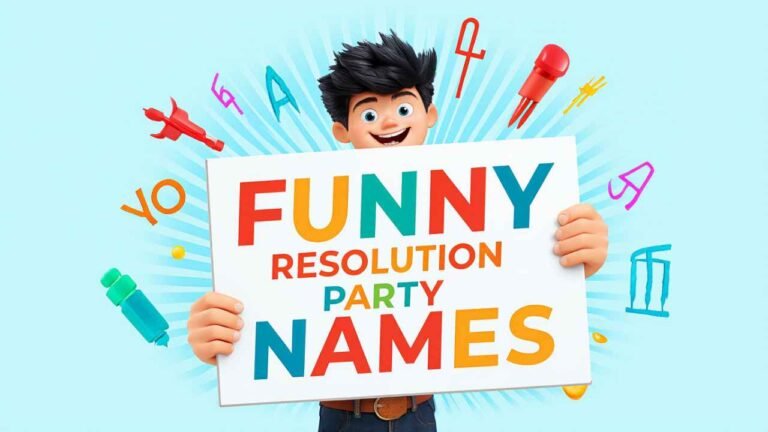 funny resolution party names