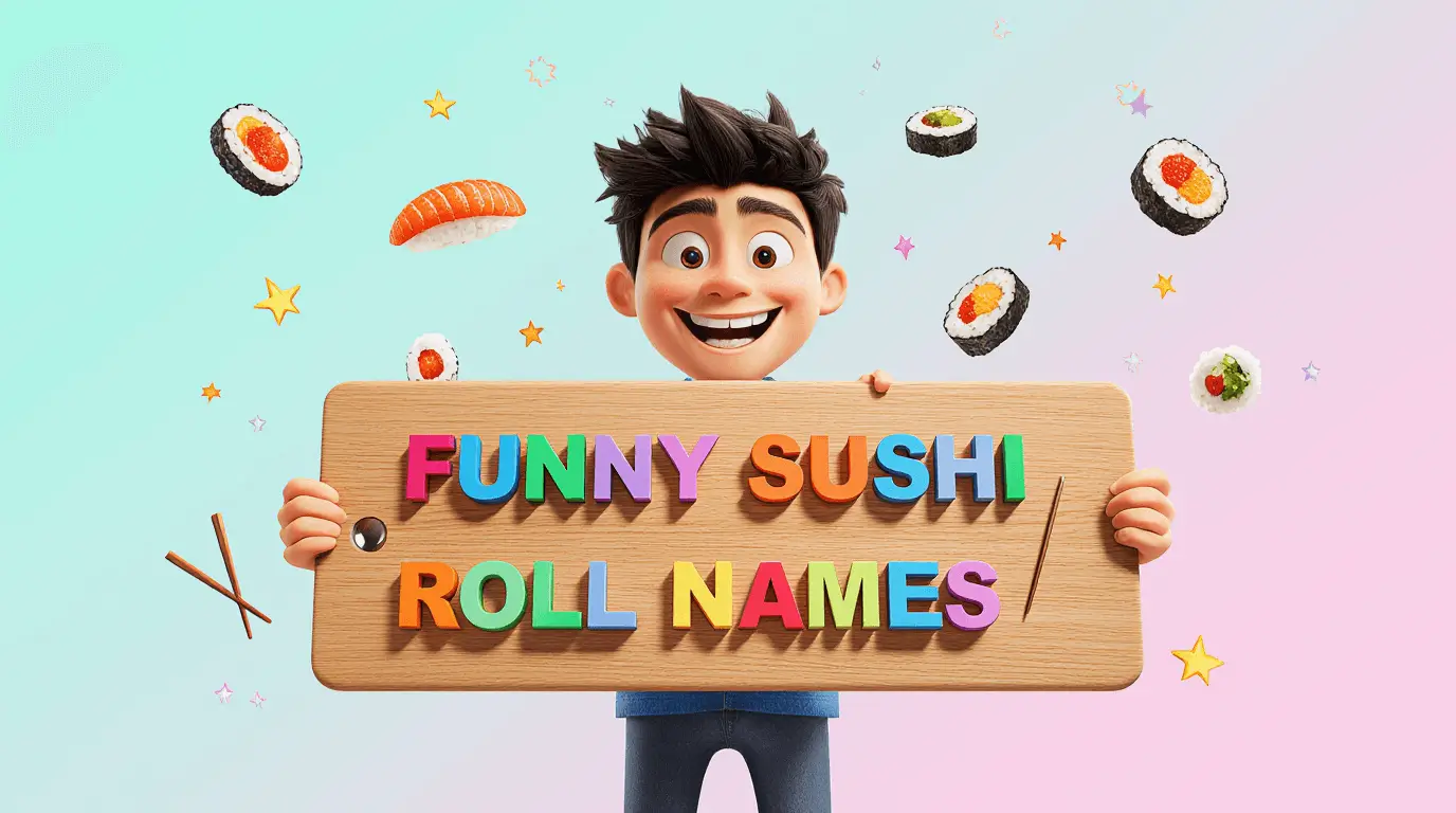 funny sushi roll names
