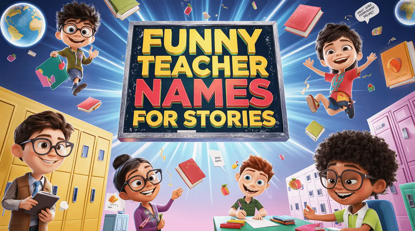 funny teacher names for stories