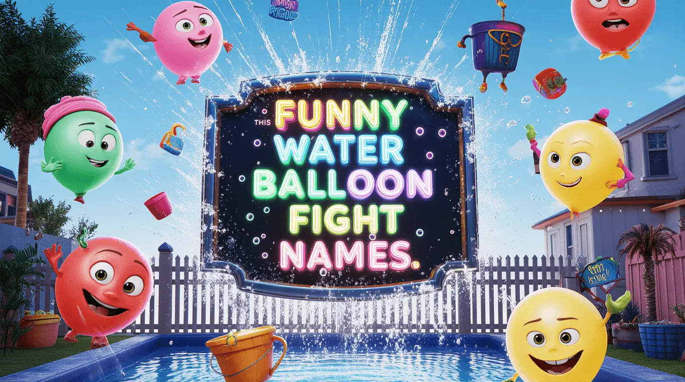 funny water balloon fight names