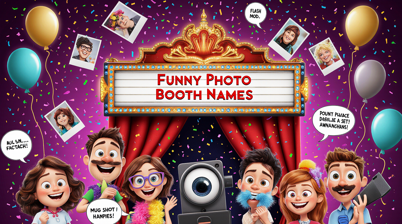 funny photo booth names