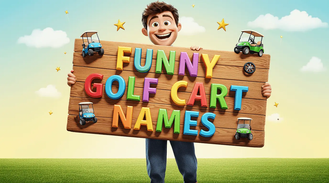 funny golf cart names