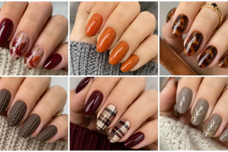 Fall Nail Art Designs With Rich Color and Original Seasonal Details