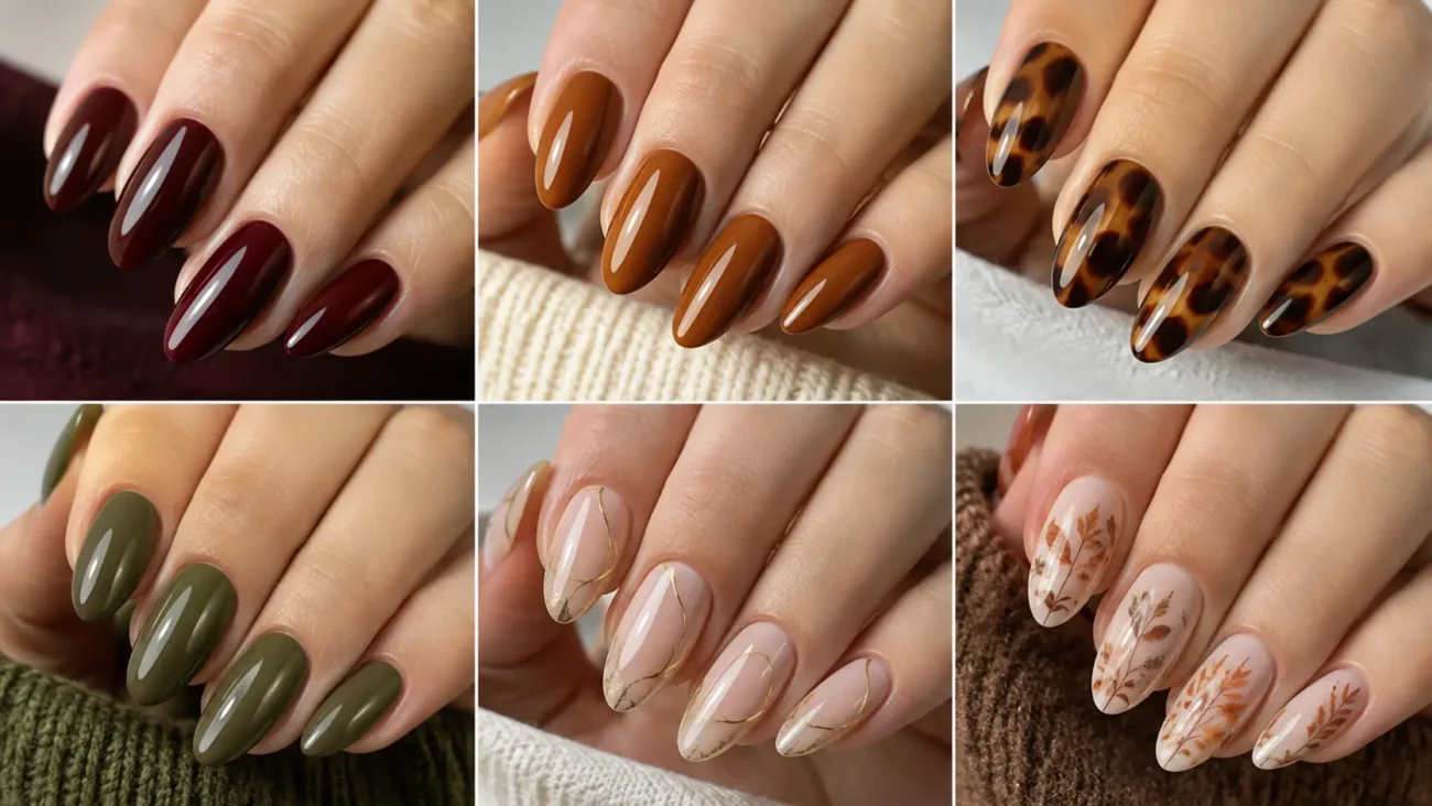 Fall Nails Almond